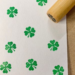 Glück Klee Stempel vier Blatt Klee Stempel Lucky Klee Stempel viel Glück Stempel Kleeblatt Stempel St. Patricks Tag Stempel