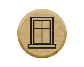 Winzige Fenster Stempel, Planer Stempel, Journal Stempel, kleines Fenster