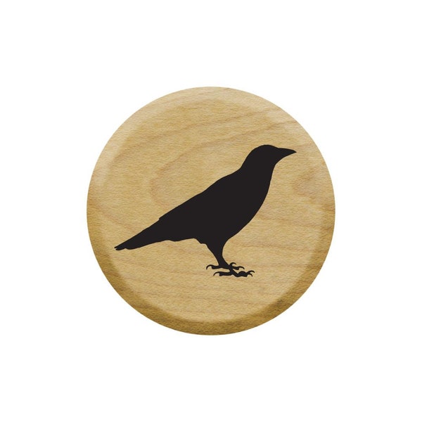 Tiny Crow Rubber Stamp for Scrapbooking, Journal Entries, Card Making, Bullet Journals and Much More