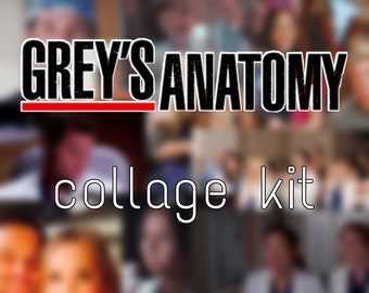100 photos | grey's anatomy collage kit (digital)