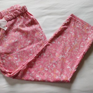Cotton Pajama Pants Pink Floral - Etsy
