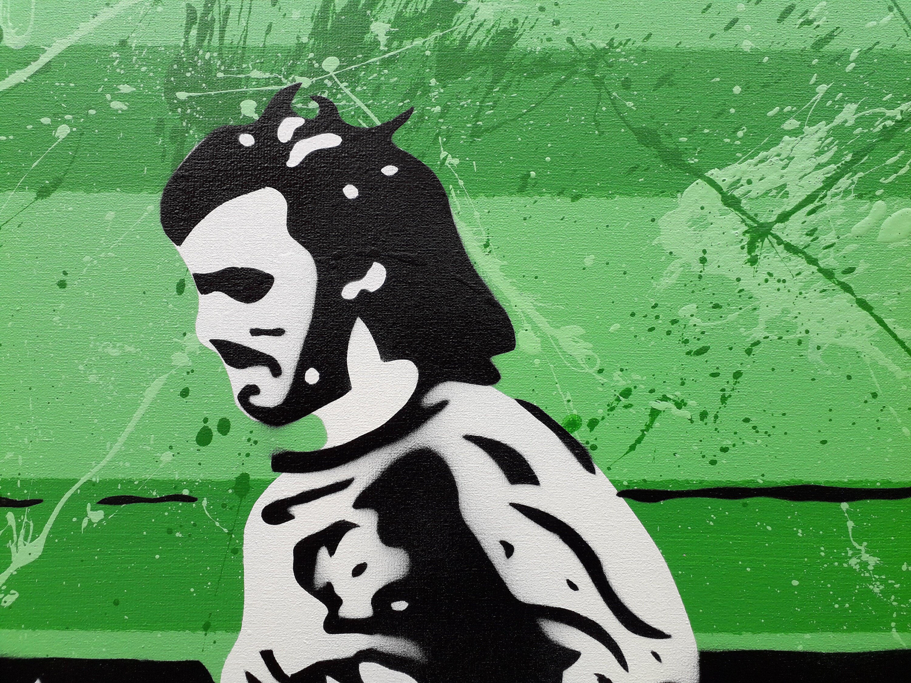 Spray Paint Painting Acrylic and Spray Paint Stencil Graffiti