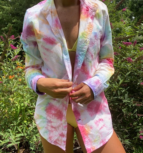 tie dye bathing suit cover ups