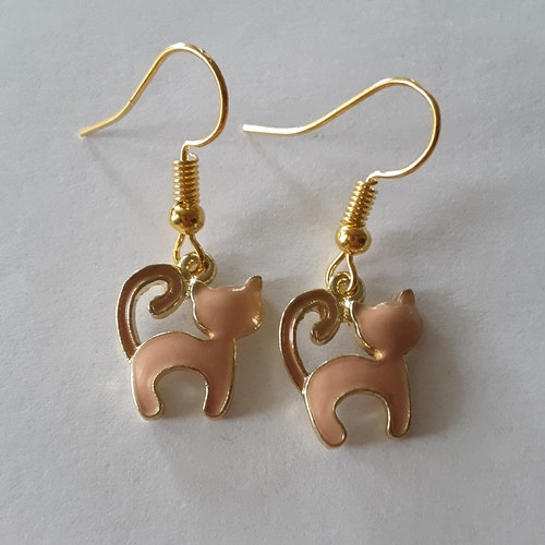 Cat Earrings Gift Set Black Cat Earrings Cat Stud Earrings Etsy