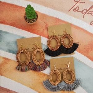 Macrame Tassels, Macrame Earrings, Handmade Jewelry