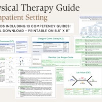 Pt Clinical Rotation Outpatient Physical Therapy Cheat Sheets Clinical Rotation PT Student ...