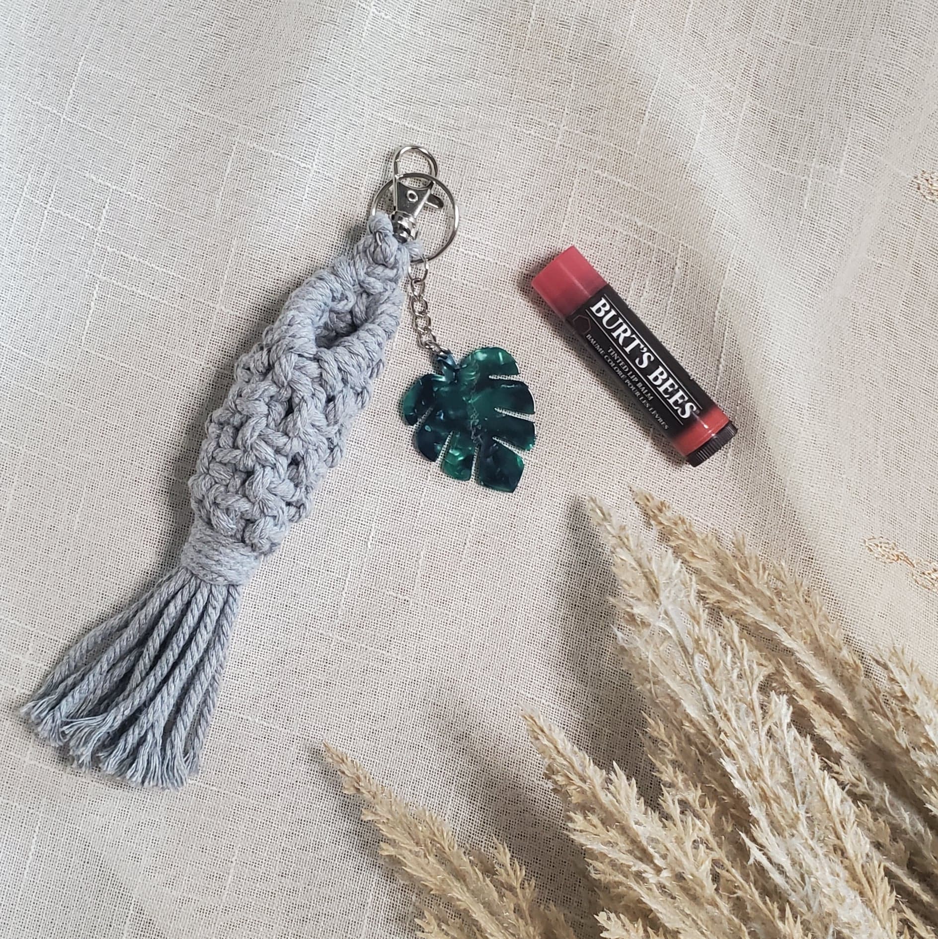 Macrame Lip Balm/chapstick Holder Boho Chapstick Holder Etsy UK