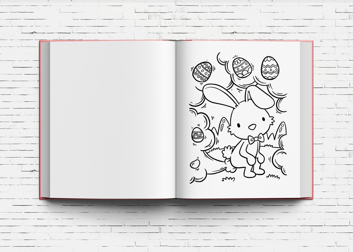 Download Kdp Coloring Book Funny Farting Rabbit and Easter Egg | Etsy