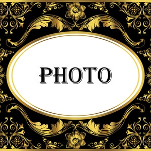 Digital classic golden frames / Printable borders clip art pack/ Vector illustrator, png, svg, jpg, psd, pdf, eps files