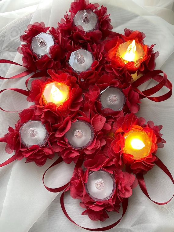 LED Handkerzen für Henna Abend - Kina Gecesi Mumlari - Handkerzen für Freundinnen der Braut