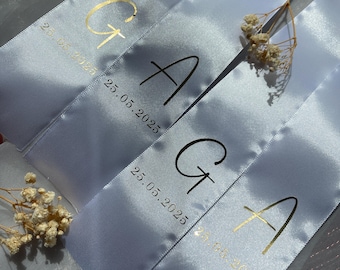 Taki Kurdelesi - 2 Pieces Wedding Ribbon for Gift Ceremony - Gold & Money Ceremony - Jewelry Ribbon
