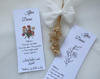 Iftar Dua Table Cards - Iftar Duasi Ramazan Sofrasi icin - Islamic Place Cards - Table Decoration