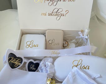 Personalized Maid of Honor Box - Bridesmaid Box - Bridesmaid Set - Bachelorette Party - Maid of Honor