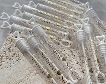 Personalized soap bubbles with name - Soap bubbles for weddings, for children - Wedding gift for guests - Wedding favors