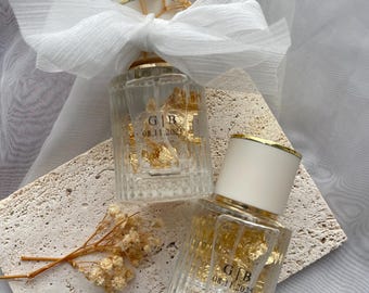 Personalized bottles of cologne as wedding favors, with or without ribbon and baby's breath - Wedding - Engagement - Gift - Circumcision - Mevlid