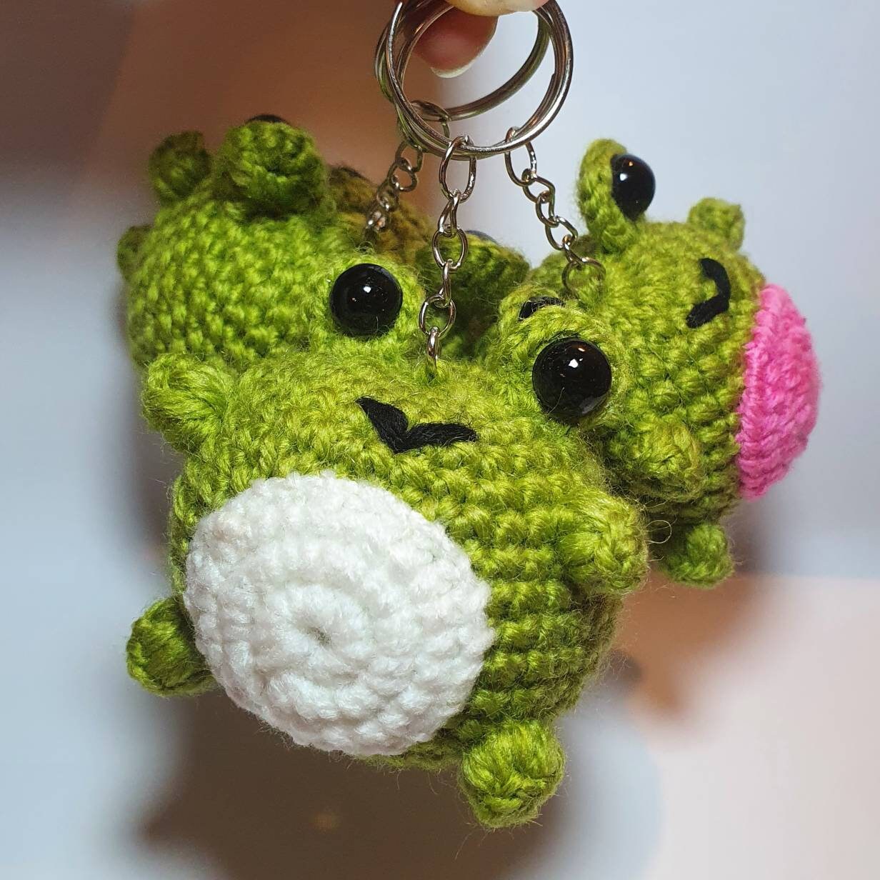Porte-Clés Grenouille En Peluche Douce - Breloque Verte Mignonne Pour Sac, Téléphone, Cadeau