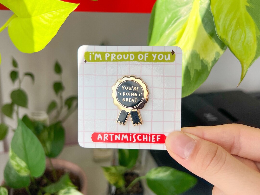 Youre Doing Great Medal Hard Enamel Pin Etsy Australia