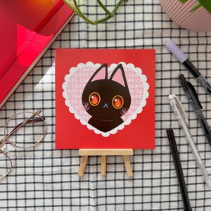 Chaos Cat Print // Hand Drawn Digital Illustration // Wall Art Decor
