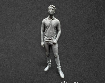 Simon - Figure of a Male Standing wearing skinny jeans and polo shirt