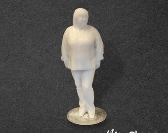 Debra - Scale modelbox unpainted figure of Woman Standing in Shirt