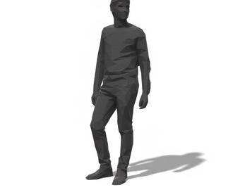 Adam - Figure of a Male Standing wearing casual clothing, trousers and a jumper.