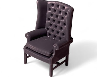 Scale Model of a Georgian Wing Armchair