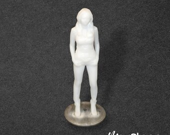 Alice - Scale Modelbox Unpainted Figure of Woman Standing with Hands in Pockets