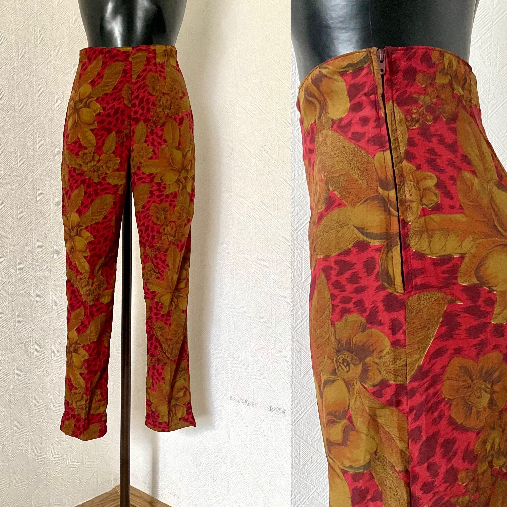 希少❤️ 60s〜80s EUR vintage wide slacks opti vintage S 90s y2k chartreuse green Wide Leg pants VGUC | eBay