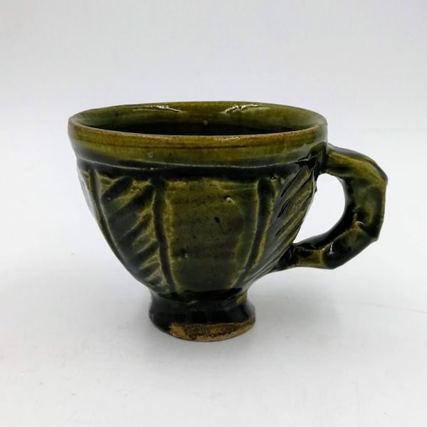 Oribe yaki tea cup