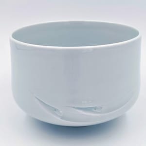 Chawan de porcelana Arita de Tsuji Takehiko: Mar profundo