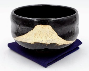 Antiker Kuro Raku Chawan nach Chozaemon Raku