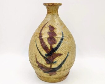 花瓶　氷裂貫入　(古川利男) 花瓶 氷裂貫入 (古川利男) 美術品・アンティーク・コレクション