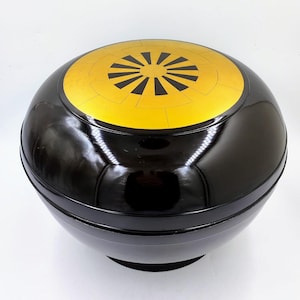 Large vintage Lacquer lidded bowl.