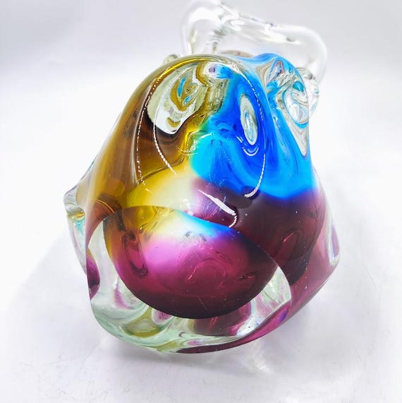 ヴィンテージファンタジーナルミガラス花瓶（日本製） - Etsy 日本