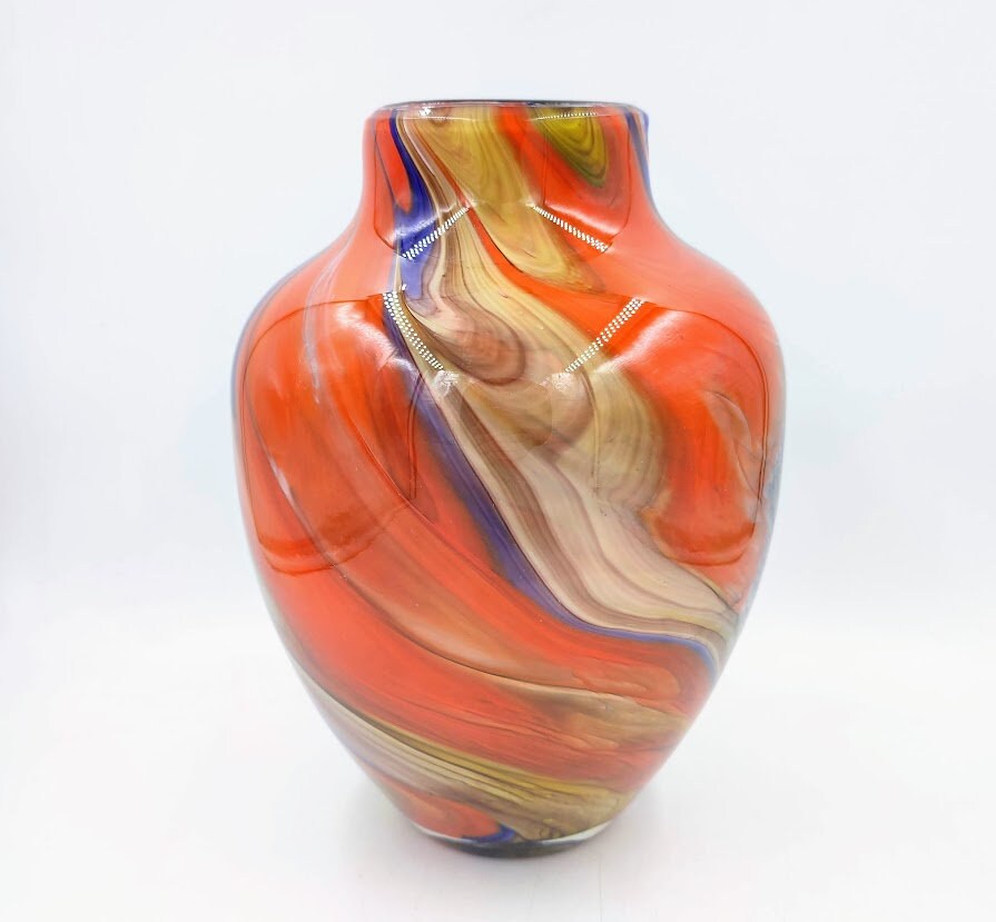 カメイガラス　ガラス製　花瓶　アンティーク ヴィンテージ カメイ ガラスの花瓶 - Etsy 日本