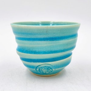 Turquoise glaze Yunomi cup