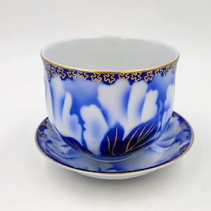 Fukagawa porcelain cup and saucer - Etsy 日本