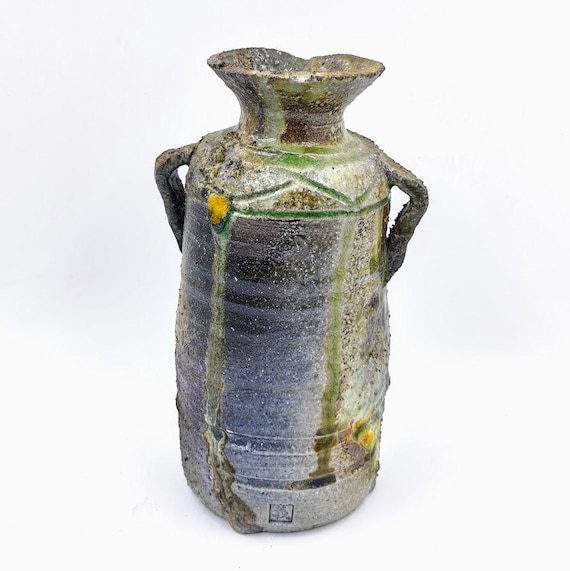 Rustic Iga Yaki Vase - Etsy