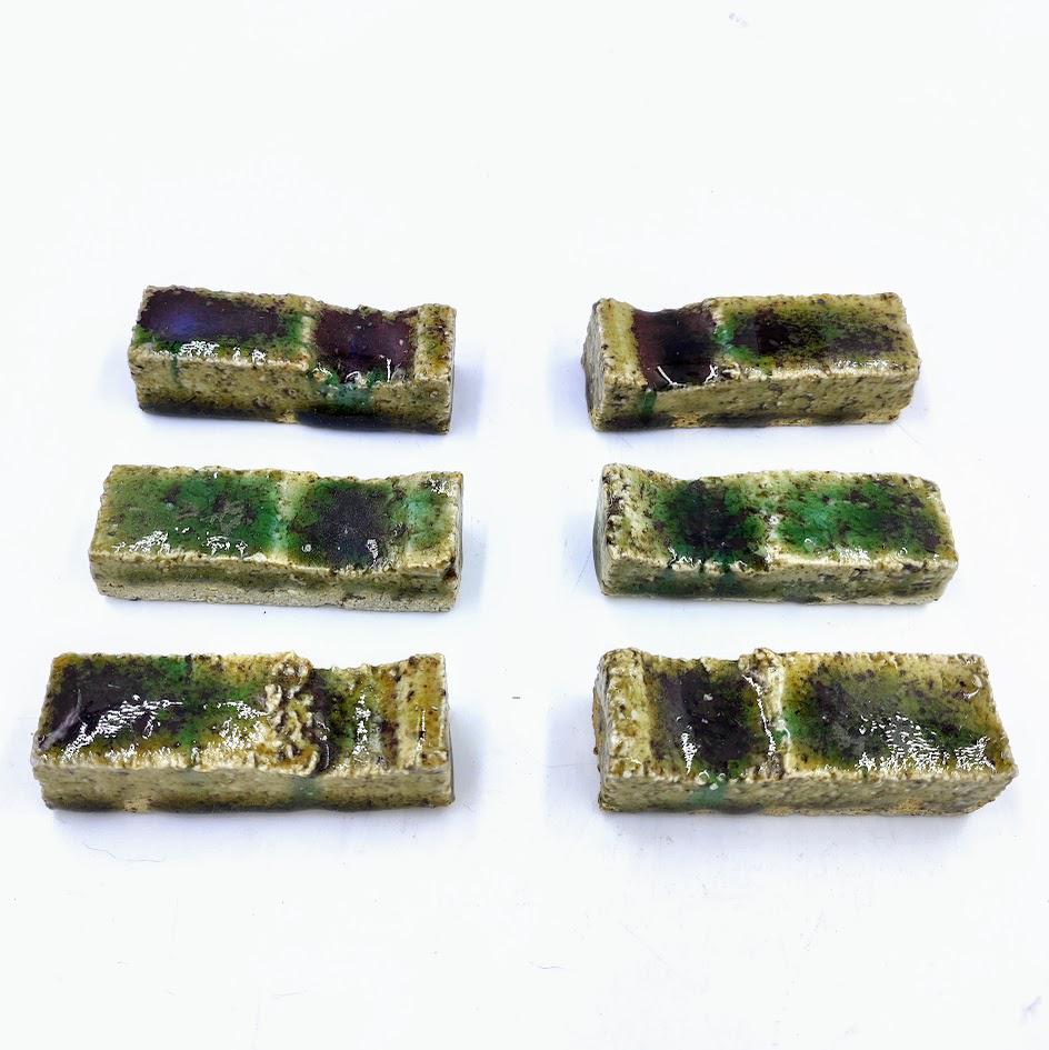織部焼 箸置 6個セット - Etsy 日本
