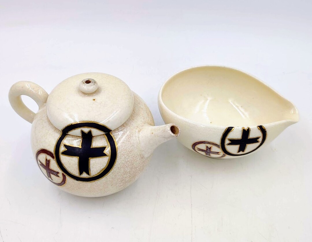Vintage Kyo Yaki Tea Set - Etsy