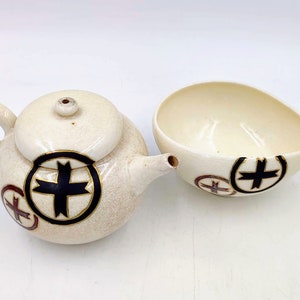 Vintage Kyo Yaki tea set