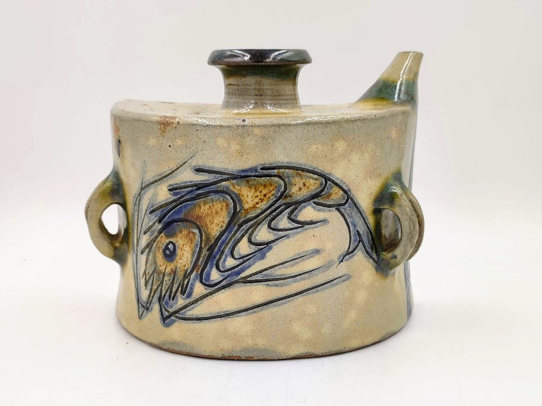 壺屋焼　金城敏夫 丼 金城敏男 魚文 壺屋焼｜トレファクONLINE