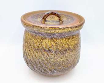 水指 - 銘入り蓋付き黄瀬戸壺（ヴィンテージ） - Etsy 日本