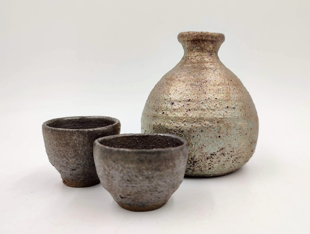丹波焼徳利とぐい呑みセット - Etsy 日本
