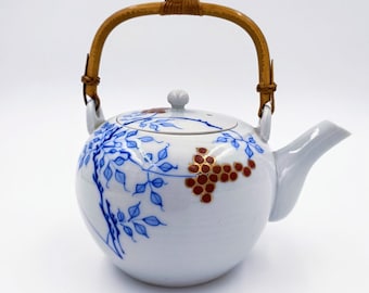 Tetera Kyusu de porcelana vintage