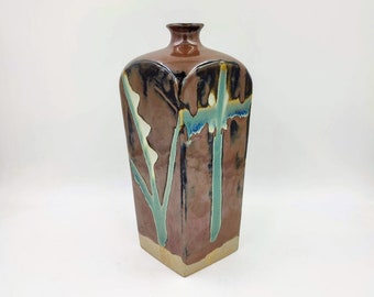 島岡達三作 益子焼花瓶 - Etsy 日本