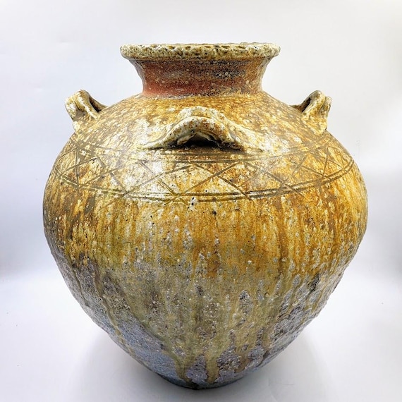 加守田太郎 大型壺 1. 加守田章二 炻壷 ／ KAMODA Shoji Vessel, Stoneware | しぶや黒田陶苑