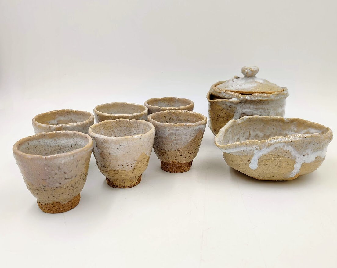 Sencha Tea Set by Miwa Kyusetsu 10th 十代 三輪休雪 - Etsy