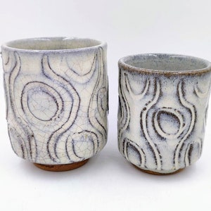 Pair of Kyo Yaki Yunomi cups