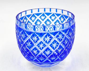 Edo Kiriko glass cup
